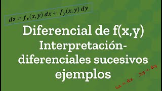 Diferencial de una función  Parte 3  funciones de varias variables [upl. by Acemahs]