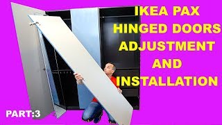 Ikea Pax hinged doors adjustment and installation [upl. by Ahsap333]