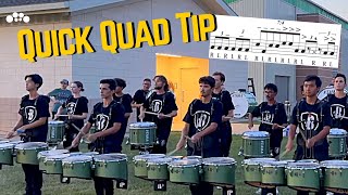 2023 Bluecoats Triplets to Septuplets  Quick Quad Tip [upl. by Oesile938]