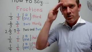 How to read FRACTIONS  ForB English Lesson [upl. by Attalie]