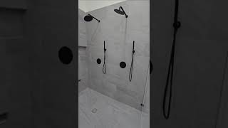 Curbless shower tile installation [upl. by Corey56]