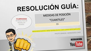 💥MEDIDAS DE POSICIÓN Cuartiles y MÁS ✍ Ejercicios DEMRE resueltos [upl. by Consolata228]