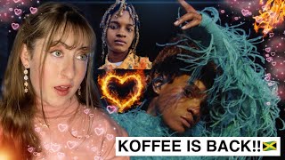 FIRST TIME REACTING TO Koffee The Harder They Fall [upl. by Assiralk]