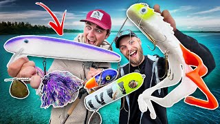 Trying GIANT Musky Lures for Pike Fishing 🔥 Crazy action [upl. by Genvieve]