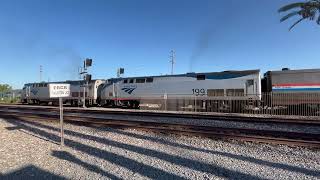 Amtrak Southwest Chief 4 departing Fullerton CA [upl. by Enenstein642]