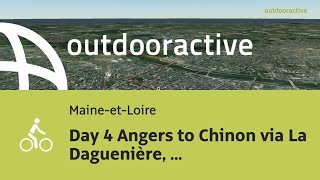 bike ride in MaineetLoire Day 4 Angers to Chinon via La Daguenière Gennes and Saumur [upl. by Aryas]
