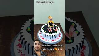 Chocolate barbie doll cake design cake birthday cakedesignbarbiedolldollcakeshorts chocolate [upl. by Jemena]