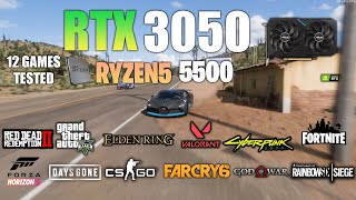 RTX 3050  Ryzen 5 5500  Test in 12 Games  Best Budget Gaming PC [upl. by Ruthven569]