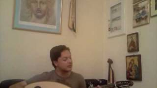 Matthaios Tsahouridis playing the lute 26th of July 2010mp4 [upl. by Eyma108]