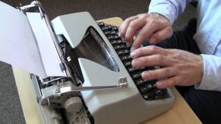 Facit TP1 Typewriter  Typing demonstration [upl. by Zitah]