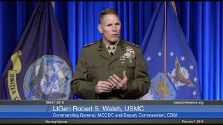 WEST 2018 7 February Morning Keynote LtGen Robert S Walsh USMC [upl. by Ataynik]