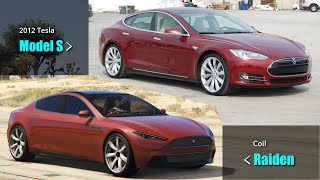 GTA V Electric cars vs Real life EVs  All Electric Vehicles [upl. by Larry]