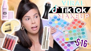 I TRIED THE MOST VIRAL MAKEUP ON TIKTOK and you should too [upl. by Yrrol]