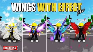 NEW 7 WINGS WITH EFFECT Di Brookhaven IDCODES  Roblox [upl. by Kaila]