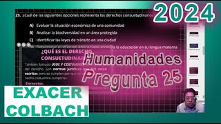 Humanidades 25 Exacer Guía 2024 [upl. by Acie]