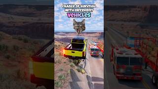 Chance of survival with different vehicles beamng beamngdrive game gameplay gaming beamngcrash [upl. by Anet]