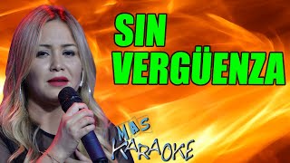 SIN VERGÜENZA 💚 Karina  KARAOKE maskaraoke cumbia [upl. by Aldercy]