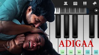 Hi Nanna  Adigaa  Easy Piano Tutorial  Perfect Piano [upl. by Craggie]