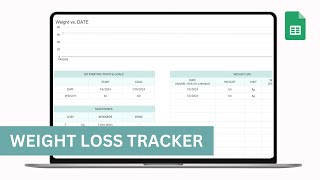 My Weight Loss Tracker on Google Sheets Template Easily Control BMI and Body Fat [upl. by Anirual]