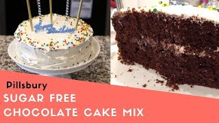 Pillsbury Cake Sugar Free Cake Mix Chocolate [upl. by Tubb]