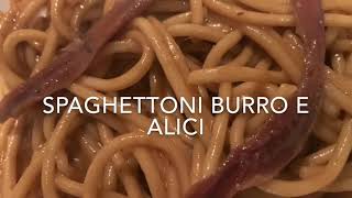 Ricetta degli Spaghetti Burro e Alici [upl. by Arrio]