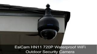 EsiCam HN11 720P WiFi Waterproof 360 degrees Dome Outdoor Camera [upl. by Annaik264]