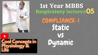 5 Lung Compliance1  Static vs Dynamic  Obstructive vs Restrictive lung diseases 1st Year MBBS [upl. by Egide309]