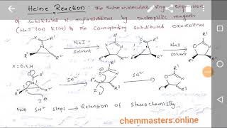 Heine reactionchemmastersonline [upl. by Roeser]