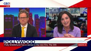 Mark Dolan talks to GB News Polly Middlehurst about her cameo in the new film The 355 [upl. by Arta35]