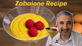 How to Make ZABAGLIONE RECIPE Like my Italian Great Grandfather [upl. by Ardnaxela]