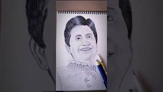 Kumar Vishwas sketch annu easy beginner art short shorts sketch indianpoet [upl. by Edson]