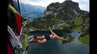 Bungee Jumping Interlaken Switzerland at Stockhorn [upl. by Noma]