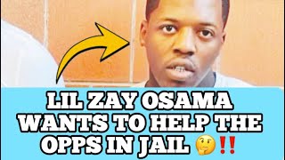 Lil Zay Osama Helping His Enemies In Jail   He Speaks On Sending Money To People Locked Up [upl. by Esyli]