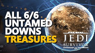 All Untamed Downs Treasures Star Wars Jedi Survivor [upl. by Gamber]