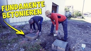 Der XXL Carport 1 Betonfundament selber machen  Das gibt es zu beachten [upl. by Artimed121]