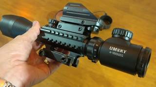 16x50 Air Rifle Illuminated Scope Review [upl. by Nylloh]