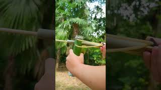 Nice slingshot diy bamboogun survivalskills [upl. by Mcneil]