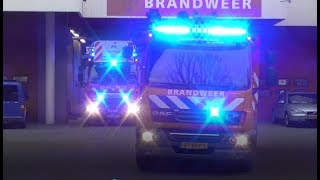 Nieuwe Brandweer Mijnsherenlaan TS3431  AL3451 met spoed naar een gebouwbrand in Rotterdam [upl. by Nodle973]