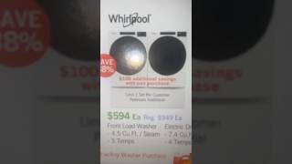 Whirlpool front load washer and dryer white [upl. by Riplex]