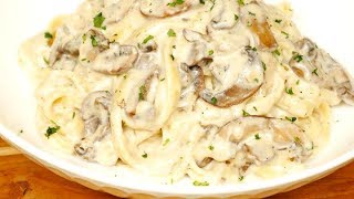 Creamy Garlic Mushroom Pasta [upl. by Dougall]