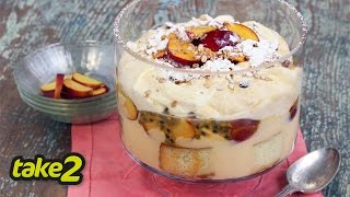 Easy Trifle Recipe with Nectarines  Woolworths [upl. by Clayborn643]