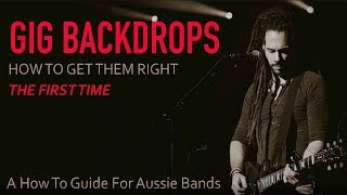 Band Backdrops Guide  How to Get Your Backdrop Right [upl. by Johnsson828]