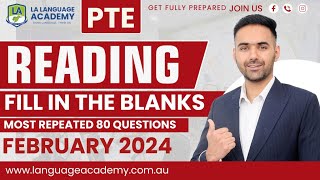 PTE Reading Fill in the Blanks  February 2024 Exam Predictions  Language Academy PTE [upl. by Harli]