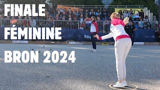 FINALE FÉMININE BRON 2024 petanque [upl. by Akelahs]