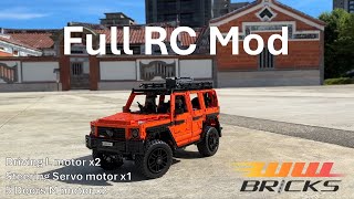 Full RC Mod  Fully Motorize LEGO Technic 42177 Mercedes G500 legotechnic legorc lego42177 [upl. by Alleacim967]