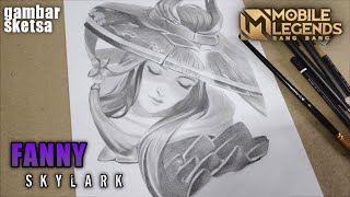 FANNY Skylark drawing pencil  MOBILE LEGENDS [upl. by Chung]