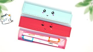 Easy Origami Pencil Box Hello Origami  tonni art and craft [upl. by Anha]