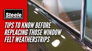 Tips for Replacing Window Felt Weatherstrips [upl. by Nyltac]