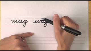 How To Write in Cursive  Lesson 11  A complete Course  FREE Worksheets [upl. by Phillane645]