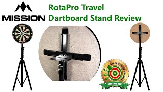 Mission RotaPro Travel Dartboard Stand Review [upl. by Haikan]